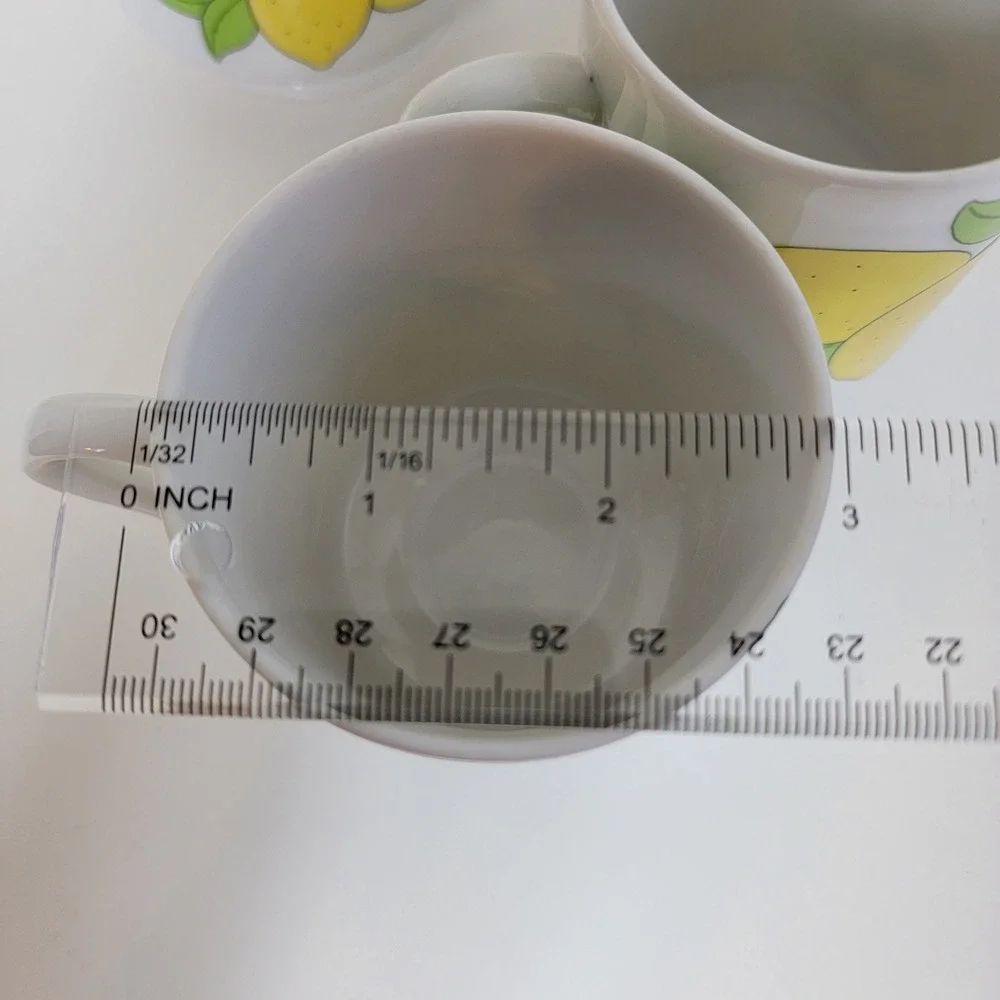 Vintage A Lorrie Design Japan Lemon‎ Bee Cream Sugar Set 2 Cups Tea Lot